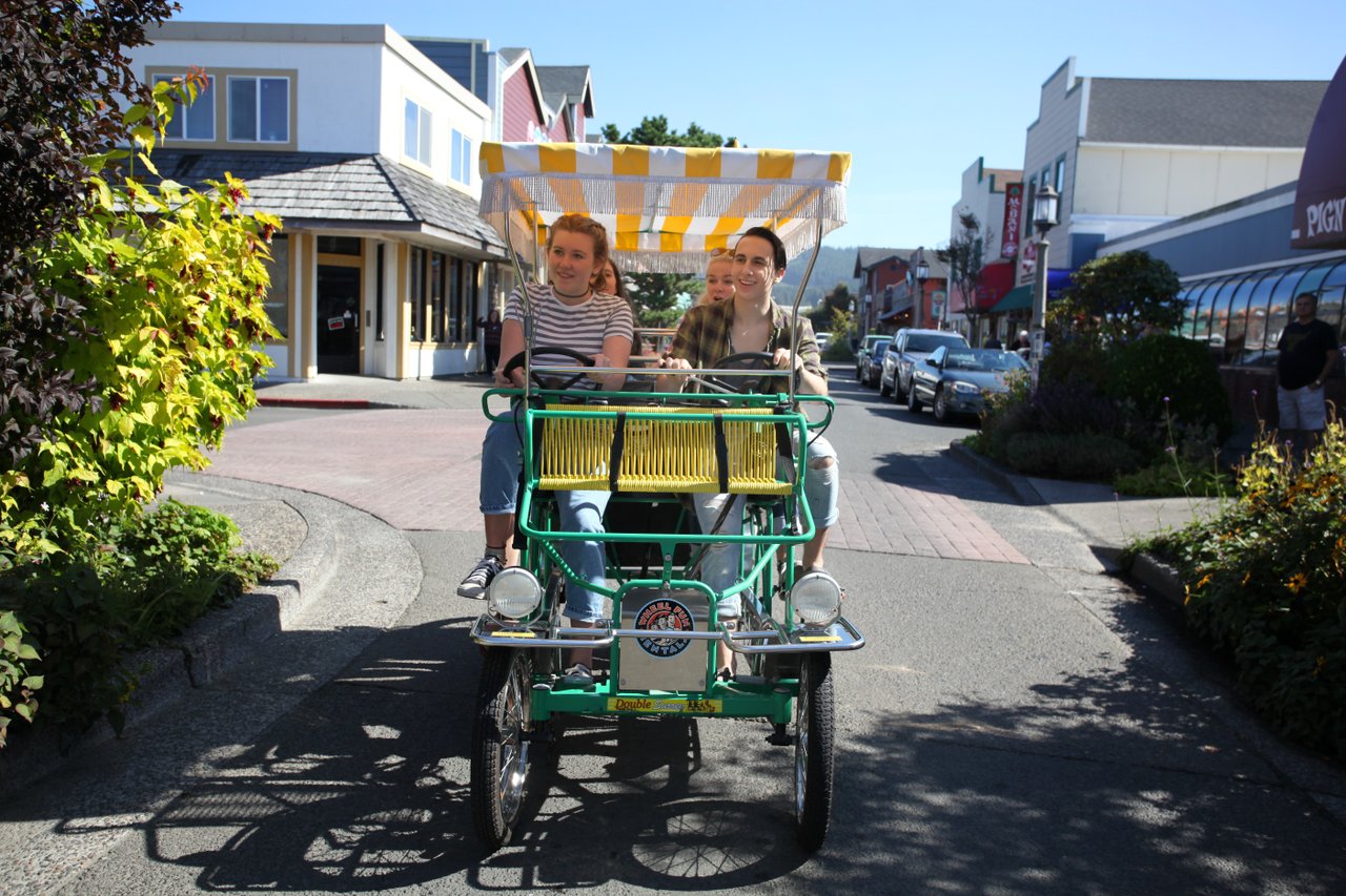 Biking on trails or around town